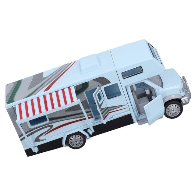 Educational Alloy Motorhome Toy, 1/32 Kids RV Toy With Opening Doors & Sound Light For Children