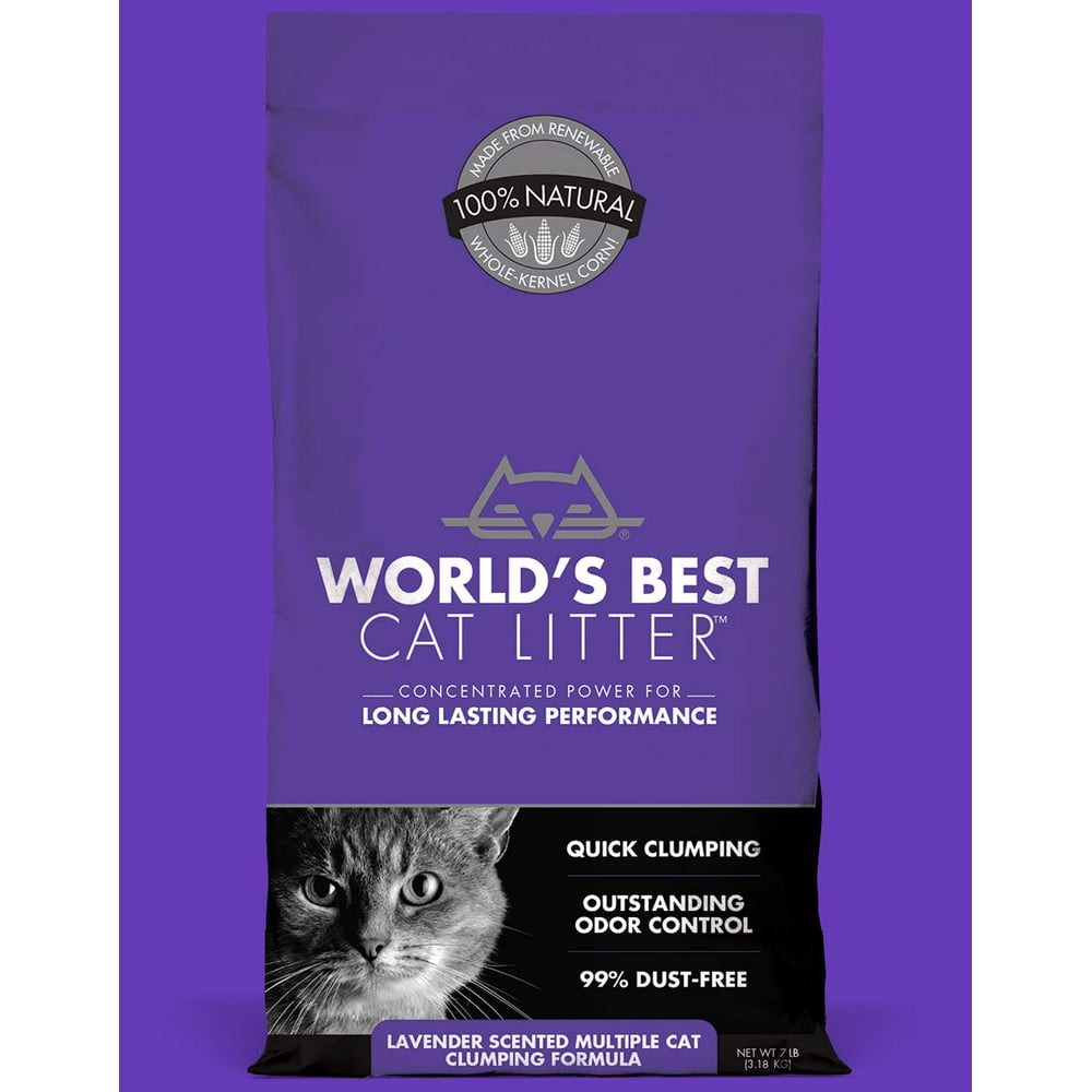 Worlds Best Cat Litter Multiple Cat Clumping Litter Cat, Lavender Scent