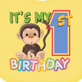 thumbnail image 4 of Inktastic Monkey First Birthday Boys or Girls Baby Bib, 4 of 4
