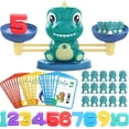 thumbnail image 1 of Balanza matemática de dinosaurios Toy Kaodezhu para niños de 3 años, 1 of 6