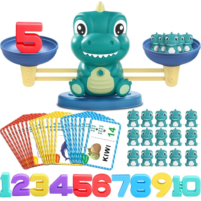 Balanza matemática de dinosaurios Toy Kaodezhu para niños de 3 años