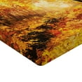 thumbnail image 2 of Ambesonne Nature Fitted Sheet, Autumn in Relax Forest, Twin XL Size, Orange Brown, 2 of 3