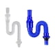 thumbnail image 4 of Tubo de drenaje de plástico ajustable Toystoory Desodorización del lavabo en forma de U Color blanco azul Tamaño 39x4.2cm, 4 of 6