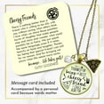 thumbnail image 2 of Pizza BFF Necklace Cheesy Friend Gutsy Goodness Adult Female Bronze Metal Jewelry, 2 of 8