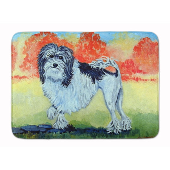 Carolines Treasures 7510RUG Lowchen Machine Washable Memory Foam Mat 19 X 27" multicolor