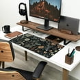 thumbnail image 3 of Aesthetic Vintage Dark Flower Plants Wildflowers Large Gaming Mousepad XXL Keyboard Mouse Mat Full Desktop Mat Women Desk Cover Mat for Work Office Home 31.5x15.8 in, 3 of 6