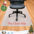 thumbnail image 3 of Mother's Day Sales - PVC Dull Polish Chairmat Protection Floor Mat 90x120x0.15cm Rectangular, 3 of 6