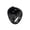 Black, variant on Men's Stainless Steel Gothic Round Black Onyx Chunky Engagement Biker Ring Engraved Band Black Size 10