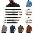 thumbnail image 4 of Men’s Short Sleeve Cotton Linen Shirt Summer Beach Casual Top, 4 of 9