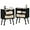 Black With Natural, variant on YEXJ Rattan Nightstands Set of 2, Side Table with Drawer Open Shelf, Cane Accent Bedside End Table, Mid Century Modern Night Stand for Bedroom, Dorm and Small Spaces-2-Black