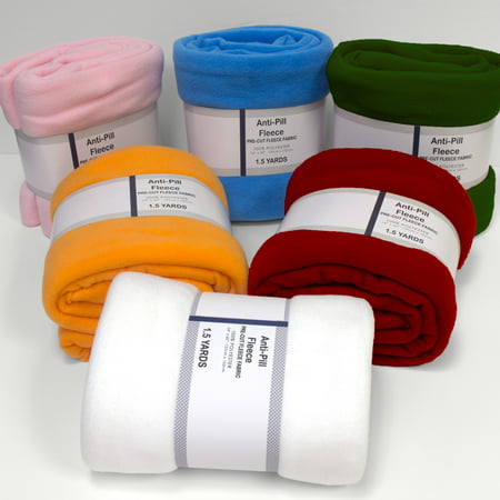 David Textiles Anti-Pill Fleece Solids 1.5-Yard Fabric (Best Quality Fleece Fabric)