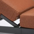thumbnail image 2 of LeisureMod Chelsea Modern Aluminum Outdoor Patio Chasie Lounge Chair Set of 2 With Orange Cushions, 2 of 10