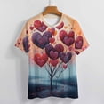 thumbnail image 3 of The Giving Tree Women's Short Sleeve T-Shirt Crew Neck Casual Summer Trendy Loose Fit Tops, 3 of 6
