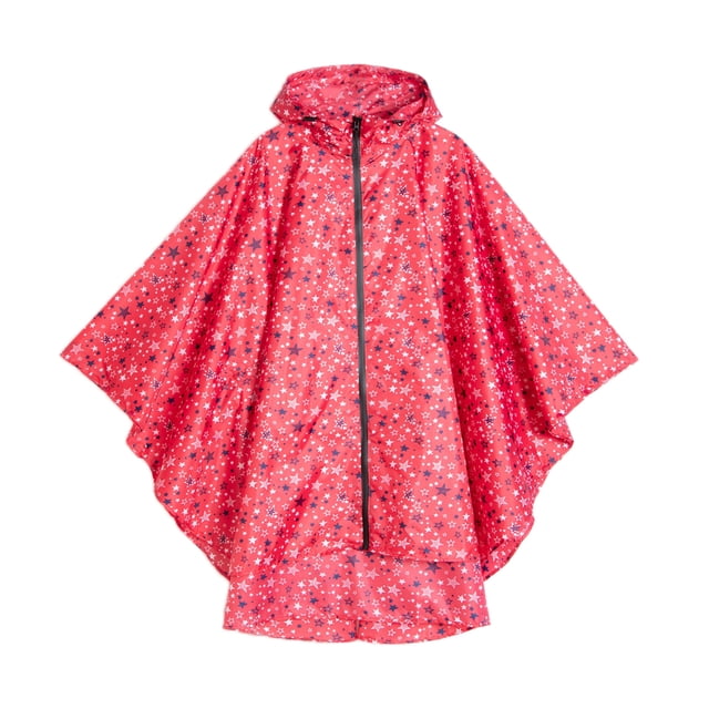 Impermeable Sunnimix Unisex Poncho con capucha rojo de Viaje