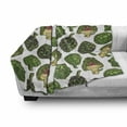 thumbnail image 3 of Artichoke Soft Flannel Fleece Blanket, Hand Drawn Healthy Foods in Various Forms Organic Natural Gourmet Artwork Print, Cozy Plush for Indoor and Outdoor Use, 60" x 80", Fern Green, by Ambesonne, 3 of 6
