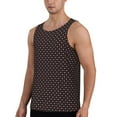 thumbnail image 2 of Easygdp Red and white polka dots Men's Tank Top, Sleeveless Muscle T Shirts, Breathable, Quick-Dry, Loose for Gym, Running, Fitness - X-Large, 2 of 9