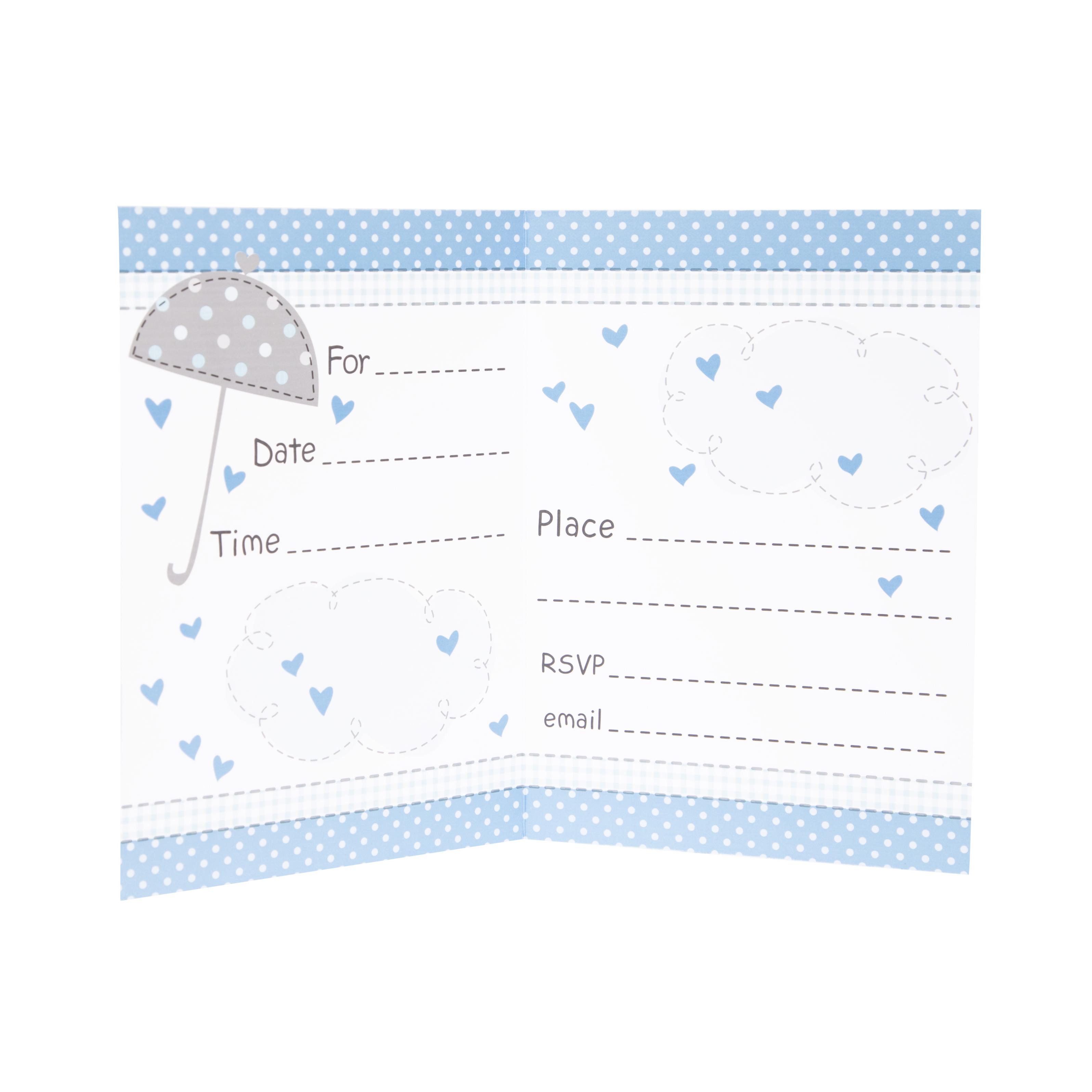 Unique Industries Baby Shower Printed Invitations with Envelopes, 4" x 5.5" (8 Count) - image 2 of 3