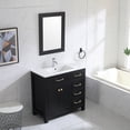 thumbnail image 6 of Wonline 36inch Bathroom Vanity Cabinet Modern Design Drawer and Mirror Black, 6 of 9