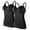 Black, variant on Gyujnb Adjustable Clip Down Maternity Nursing Camisole Tank Top 2 Pack Multi Solid Soft Seamless Stretch Built In Support Bra Bust Ruched Layering Cami Comes with Pads,S