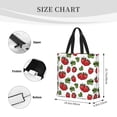 thumbnail image 2 of KLL Hand Drawn Strawberry Pattern Aesthetic Tote Bag for Women Beach Bag Shopping Bags Shoulder Bag Reusable Grocery Bags, 2 of 5