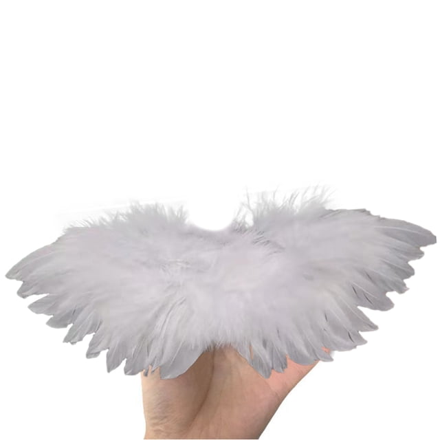 Mini ala de Ángel con plumas artificiales para bebés y niños, fotografía para recién nacidos, accesorios para mascotas, bodas, Halloween, Navidad, fiesta de cumpleaños