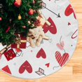 thumbnail image 5 of GZHJMY Valentine's&nbsp;Day Love Heart&nbsp;Tree&nbsp;Skirt, Double&nbsp;Layers Xmas Tree Skirts for Valentine's&nbsp;Day, Holiday Party Indoor Outdoor Home Office Ornaments, 36", 5 of 6