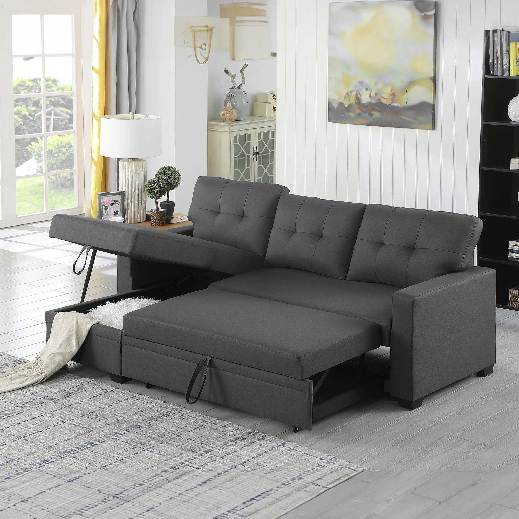 Dark gray sleeper sofa discount