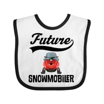 Inktastic Snowmobiling Future Snowmobiler Boys or Girls Baby Bib