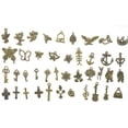 thumbnail image 4 of Colgantes de Amuletos de Metal de Aleación de Bronce Mezclados 100x para Joyas, 4 of 5