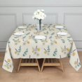 thumbnail image 3 of Pioneer Flower Floral Print Pattern Square Tablecloth, Waterproof Wipeable Spillproof Washable Table Cover for Home Kitchen Party and Daily Decor 42"x42", 3 of 6