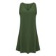 thumbnail image 5 of mfyjkho Vestidos para mujer, Vestido largo liso sin mangas con cuello en V informal de verano para mujer Vestidos festivos xxxl, 5 of 6