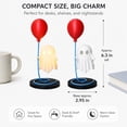thumbnail image 5 of 3D Printed Ghost Figurine With Red Balloon, Tabletop Desk Shelf Ornament, Non Light Version, Style D., 5 of 5