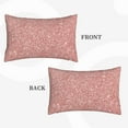 thumbnail image 4 of Bingfone Rose Gold Pink Glitter Standard Size Pillowcase, Long Staple Pure Cotton Envelope Closure Pillow Cover,14"X20", 4 of 9