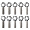 thumbnail image 3 of 10pcs Durable M6  Silver Stainless Steel 304 Lifting Thread Hook Lifting Eye Bolt Metric Thread Eyebolt 10PCS, 3 of 8