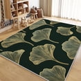 thumbnail image 1 of Living Room Area Rug 2x3 ft Gold Texture Leaves Washable Non-Slip Area Rug, 3D Print Low-Pile Carpet for Bedroom, Kids Room, Nursery, Home Decor Rugs, 1 of 7