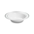 thumbnail image 4 of Smarty 12 oz. White w/ Silver Edge Rim Disposable Plastic Soup Bowls 120ct, 4 of 6