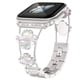 thumbnail image 4 of Adecuado para Apple Watch, Apple Watch SE1-8 Generación, correa de metal con trébol de diamantes de moda, 4 of 6