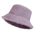 thumbnail image 2 of Sombrero de mujer invierno Color sólido felpa cubo lindo y cálido gorras caza pesca sombrero Fridja  nalpqowj27285, 2 of 8