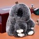 thumbnail image 5 of LLavero de conejo de peluche para mujer, pompón de piel, Ángel, conejo, liebre, muñeco de peluche, bolsa de juguete para niñas, colgante de llave de coche, 14cm, 5 of 5