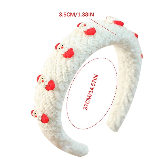DagobertNiko 1 Pack Christmas Headbands For Women Girls Santa Claus Snowman Fawn Headband Hair Accessories Gifts