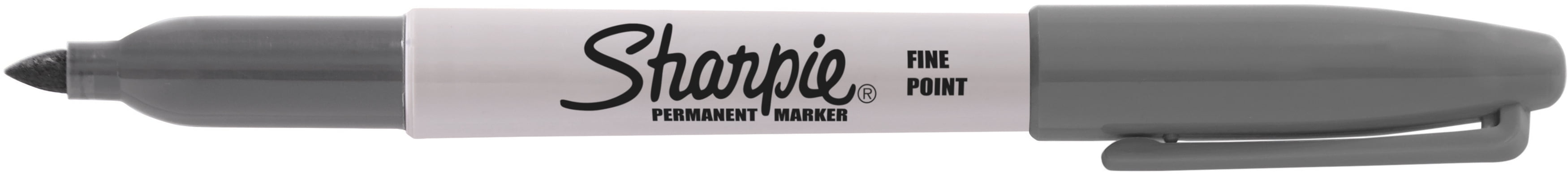 dark grey permanent marker pen