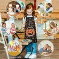 thumbnail image 6 of Witch Pumpkin Halloween Pattern Kids Aprons for Girls and Boys,Adjustable Neck Strap Toddler Aprons for Kids Cooking Baking, 6 of 7