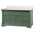 thumbnail image 2 of Sydney 60" Single Bathroom Vanity with Sage Green Cabinet and Engineered Marble Top, 2 of 7