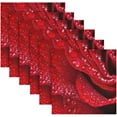 thumbnail image 6 of Coolnut Red Rose Cloth Napkins Set of 6,Reusable Washable Polyester Dinner Table Napkins for Kitchen,Dining,Restaurant,Party Decoration, 6 of 7