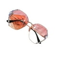 thumbnail image 1 of Gafas sin marco vintage de moda con diamantes de imitación Lentes rosa Sonducket, 1 of 6