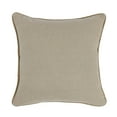 thumbnail image 4 of Benjara 22 x 22 Throw Pillow, Modern, Genuine Leather, Pieced Fabric, Blue, Gray, 4 of 5