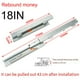 thumbnail image 2 of 1Pair 200-500mm Drawer Rail Cold Rolled Steel Drawer Slides Silent Soft Close Drawer Runners Cabinet Slides Furniture Hardware, 2 of 10