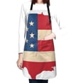 thumbnail image 4 of Bingfone American Flag Map Apron Gifts For Men, Women Professional Grade Chef Apron for Kitchen,BBQ & Grill, 4 of 8