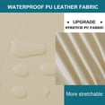 thumbnail image 4 of PU Bar Stool Covers - Waterproof, Washable Round Seat Covers with Elastic Bands for 12-17 Inch Chairs (4Pcs, Beige), 4 of 4