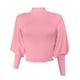 thumbnail image 3 of Gibobby Sueteres Para Mujeres Calientitos Elegantes Suéter de manga larga de color sólido de cuello para mujer Suéter de punto grueso Casual Tops(Rosa,M), 3 of 5